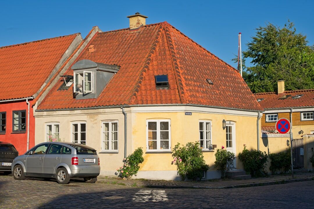 elderly man in danish village