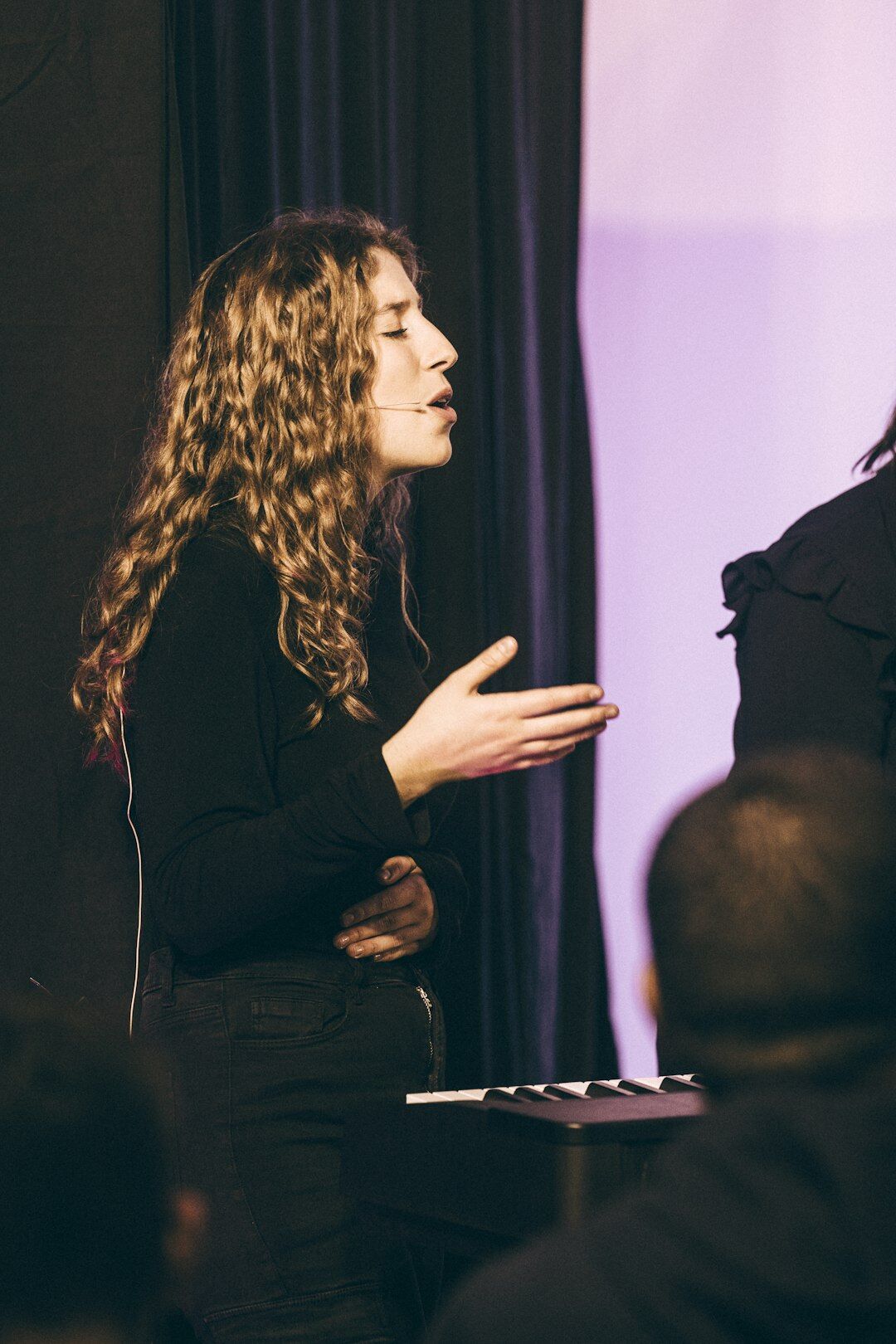 woman telling personal story