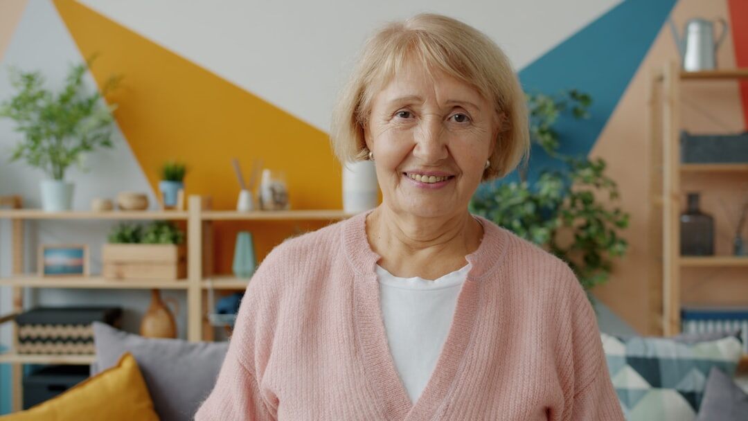 elderly woman telling story
